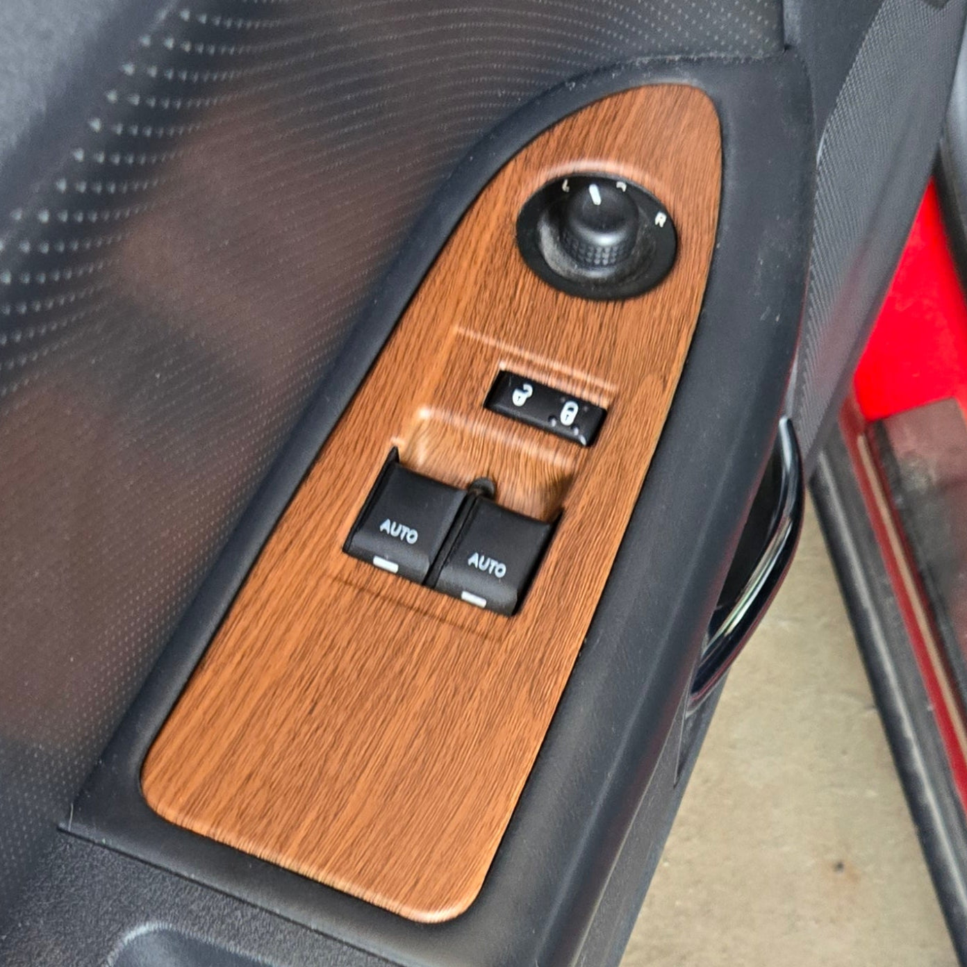 2008-2010 Dodge Challenger Wood Grain Interior Window Switch Cover