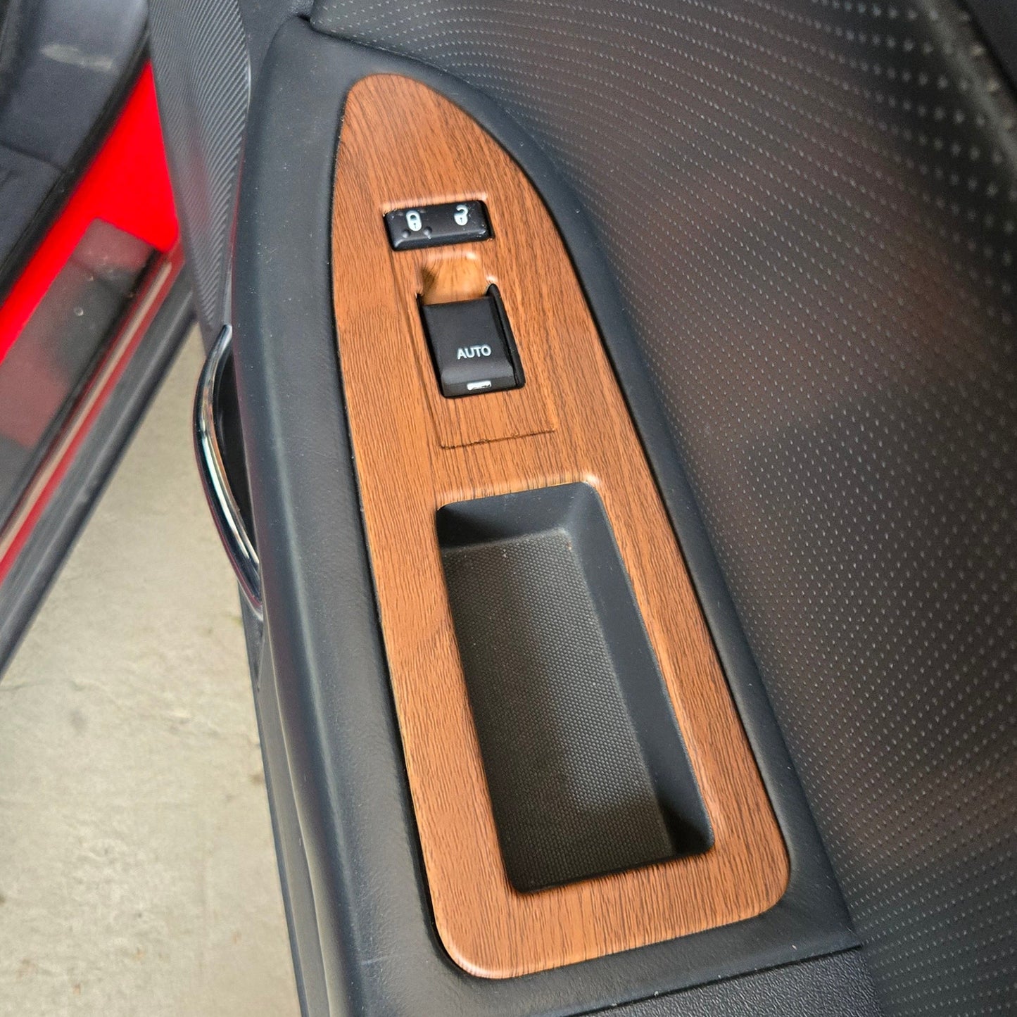 2008-2010 Dodge Challenger Wood Grain Interior Window Switch Cover