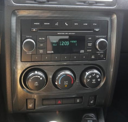 2008–2010 Dodge Challenger Wood Grain Interior Radio Cover