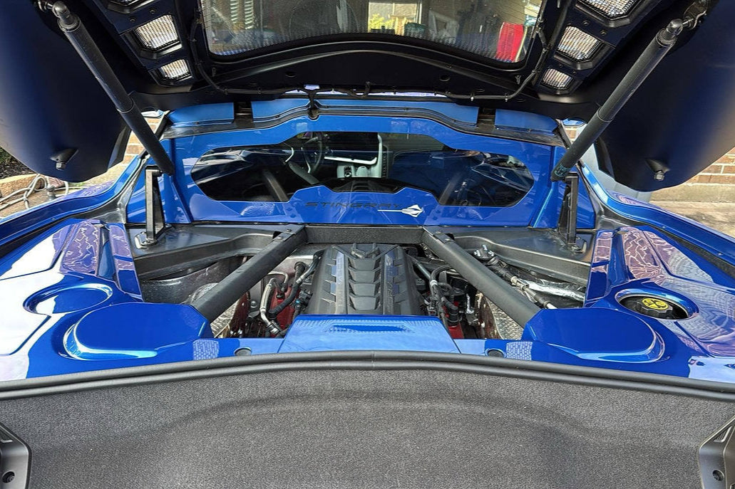CTC Corvette C8 / Z06 / E-Ray Rear Engine Bay Window Panel โ Premium Custom Fit (2023โ2026)