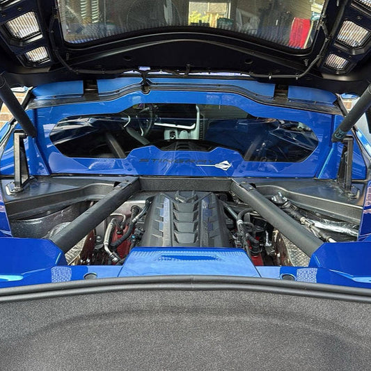 Corvette C8 / Z06 / E-Ray Rear Engine Bay Window Panel – Premium Custom Fit (2023–2026)